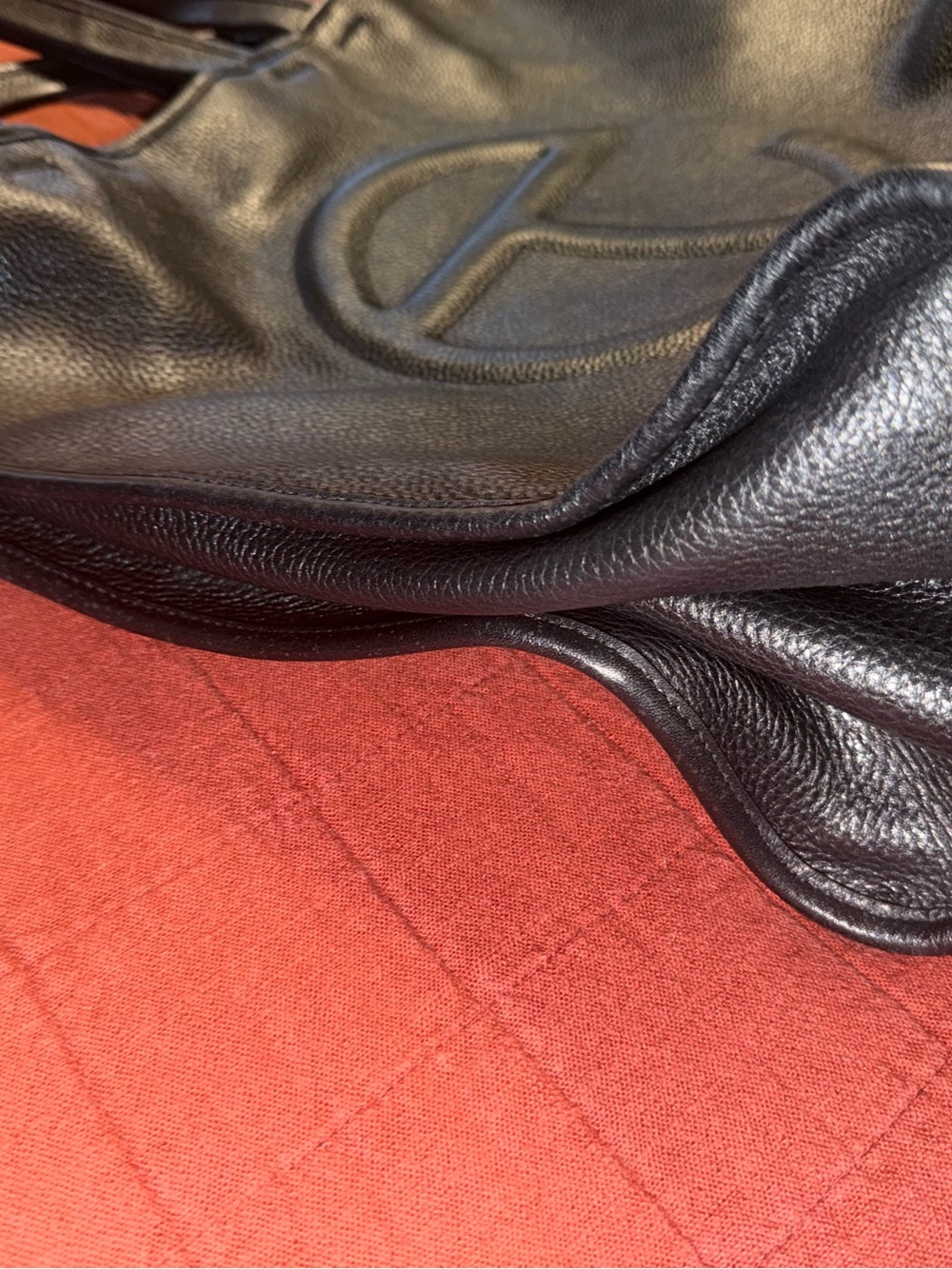 Telfar Black Large Leather Tote - Picture 16 of 16